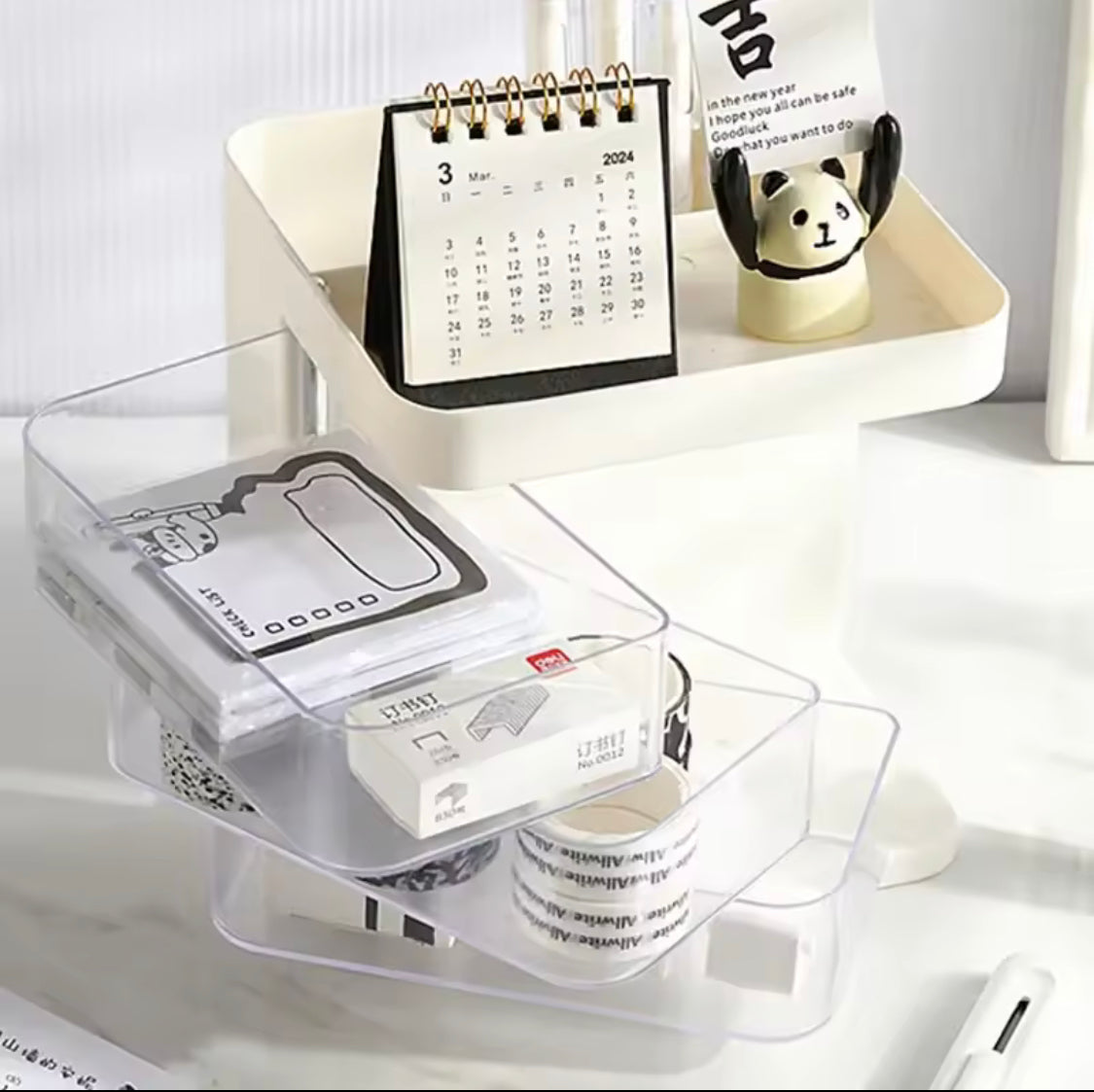 Rotating Cosmetic Organizer, Desktop Organizer for Office Table, Bedroom Dressing Table Organizer, Multi Layer Vanity Countertop, Jewelry Container Box Rotating Cosmetic Organizer, Desktop Organizer for Office Table, Bedroom Dressing Table Organizer, Multi Layer Vanity Countertop, Jewelry Container Box